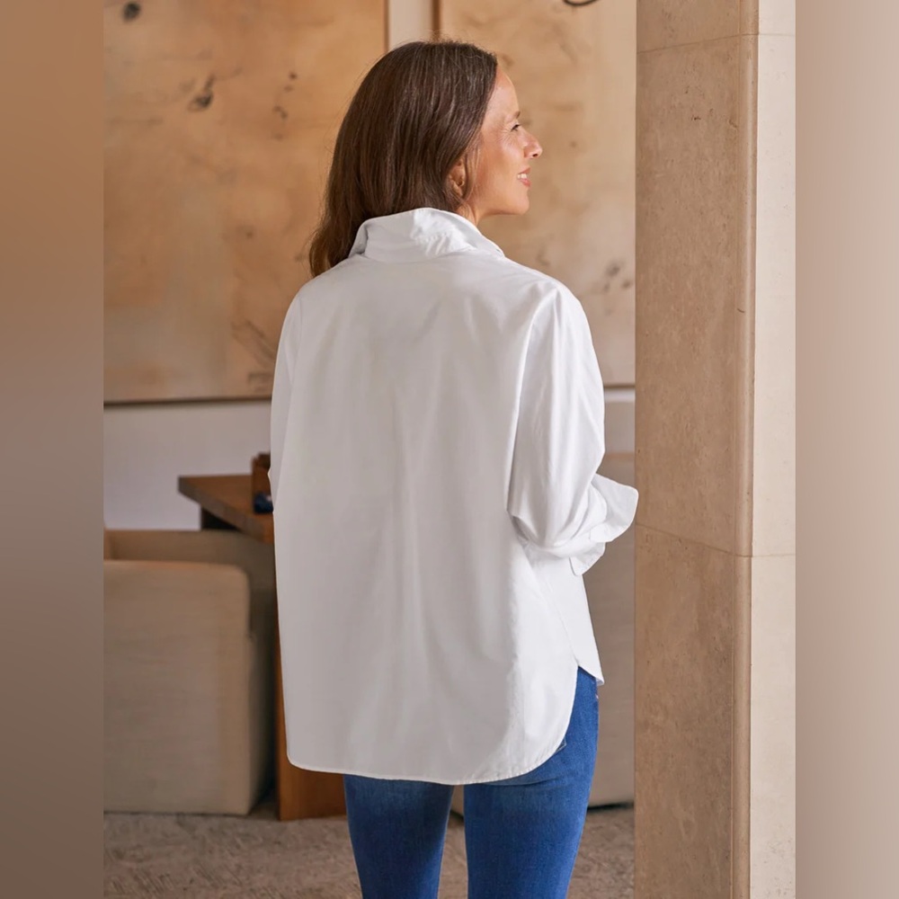 Frank & Eileen White Oona Shirt Button Down New - Picture 3 of 6
